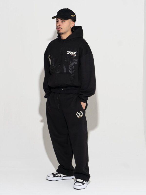 CONJUNTO MOLETOM “SCUDERIA” COR PRETO