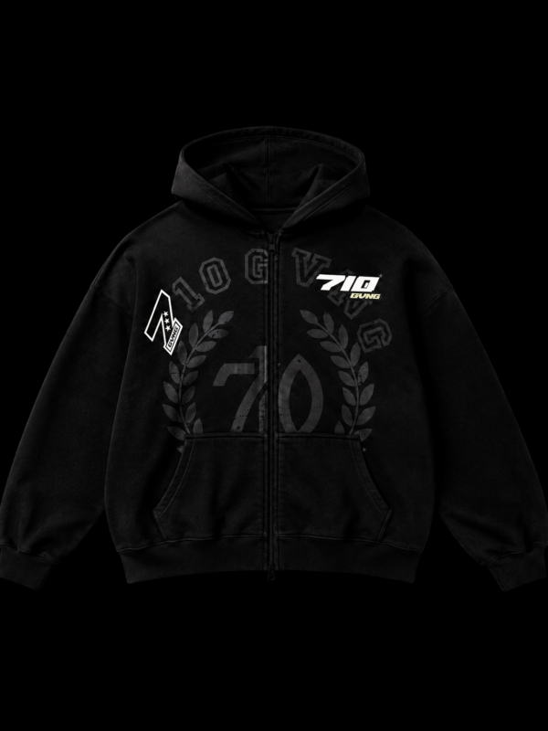 FULL ZIP - “SCUDERIA” COR PRETO