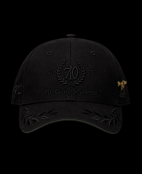 BONÉ "SCUDERIA" PRETO/PRETO