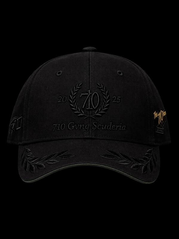 BONÉ "SCUDERIA" PRETO/PRETO