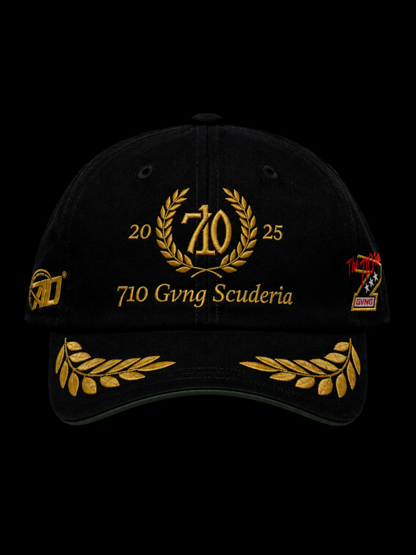 BONÉ "SCUDERIA" PRETO/DOURADO